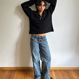 Moma zip-up sweater