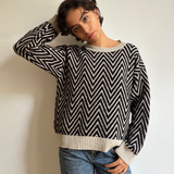 Paola two-tone sweater
