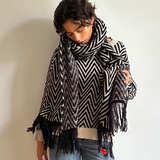 Priscilla two-tone scarf