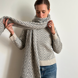 Priscilla two-tone scarf
