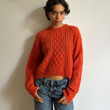 Saida Cable Crew Neck Sweater