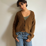 Cardigan sfumato in bouclé Tecla