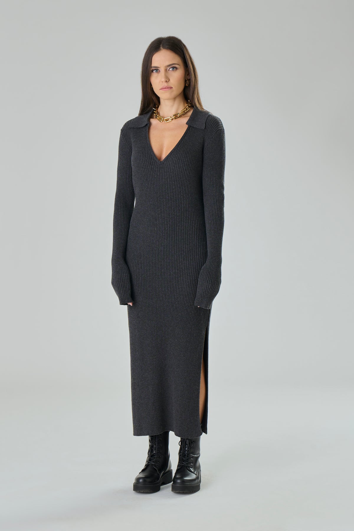 Cashmere blend knit dress - Anita