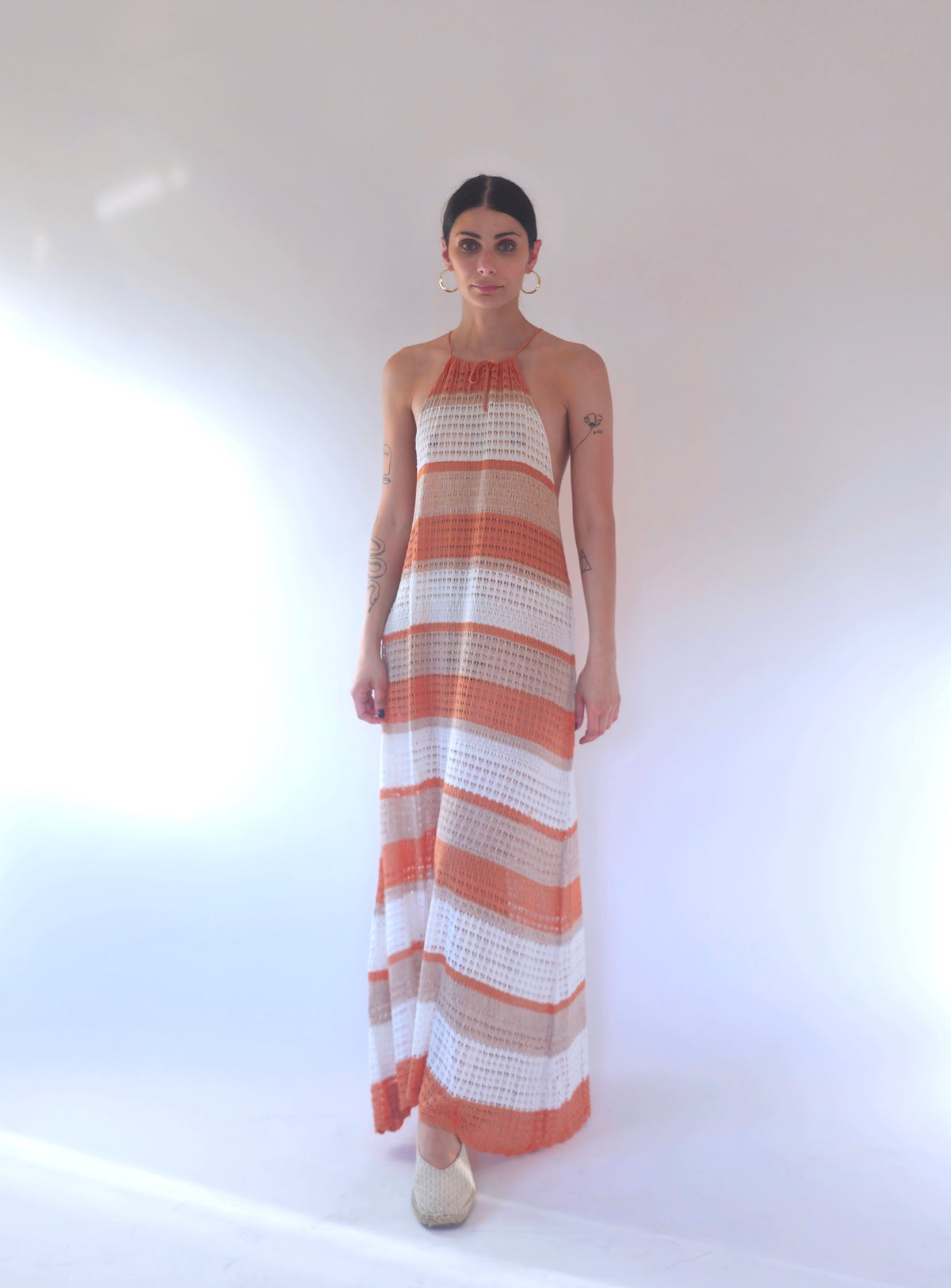 Long dress with fringes - Thelma