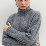 Clarissa maglione a trecce