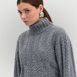 Clarissa maglione a trecce