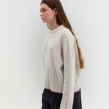 Claudia sweater with contrasting edge
