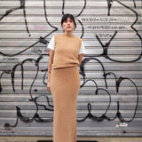 Filippa top smanicato in maglia