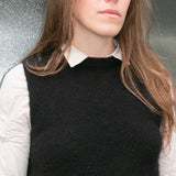 Filippa top smanicato in maglia