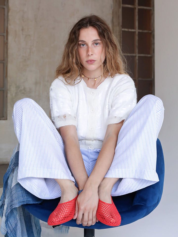 Dalila cardigan traforato alpaca