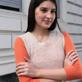 Damiana canotta tinta unita alpaca