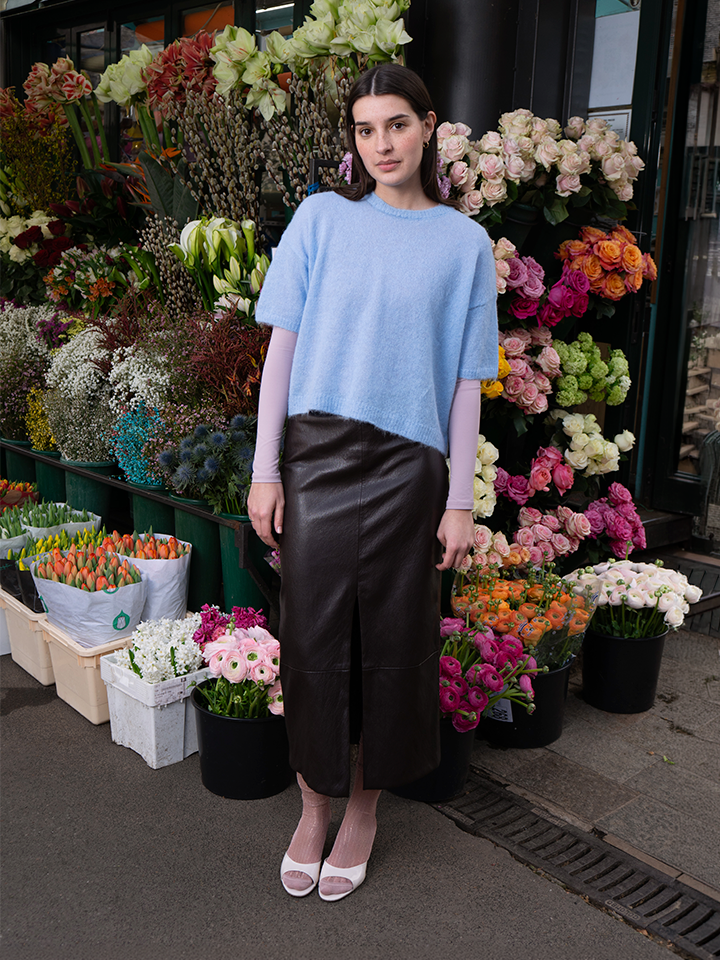 Delia maglia mezza manica alpaca