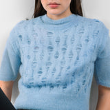 Domenica canotta traforata alpaca