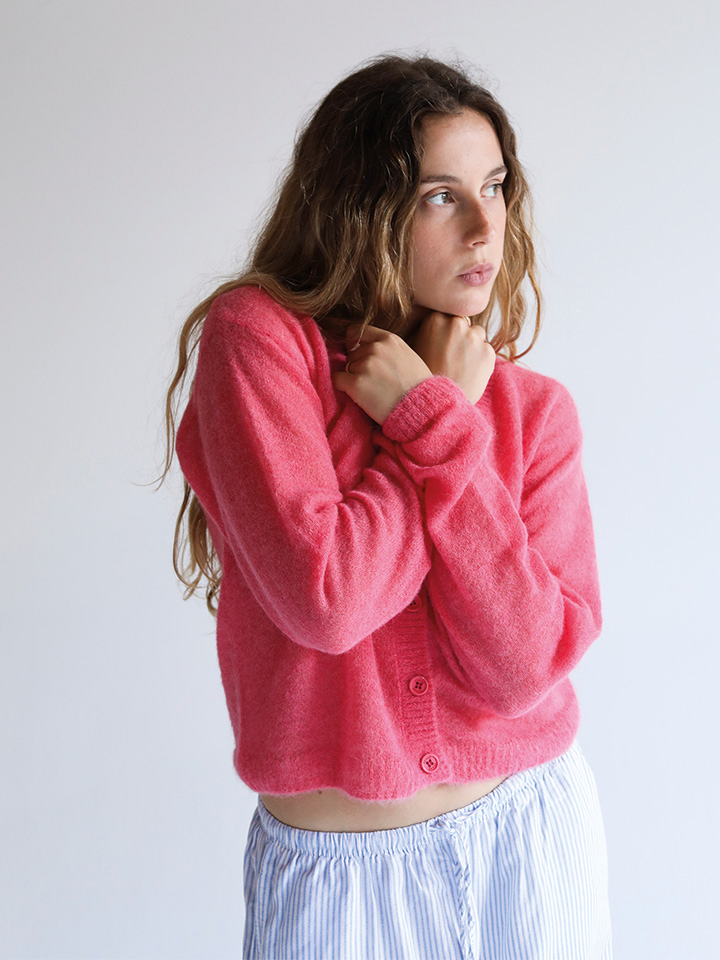 Drusilla cardigan tinta unita alpaca