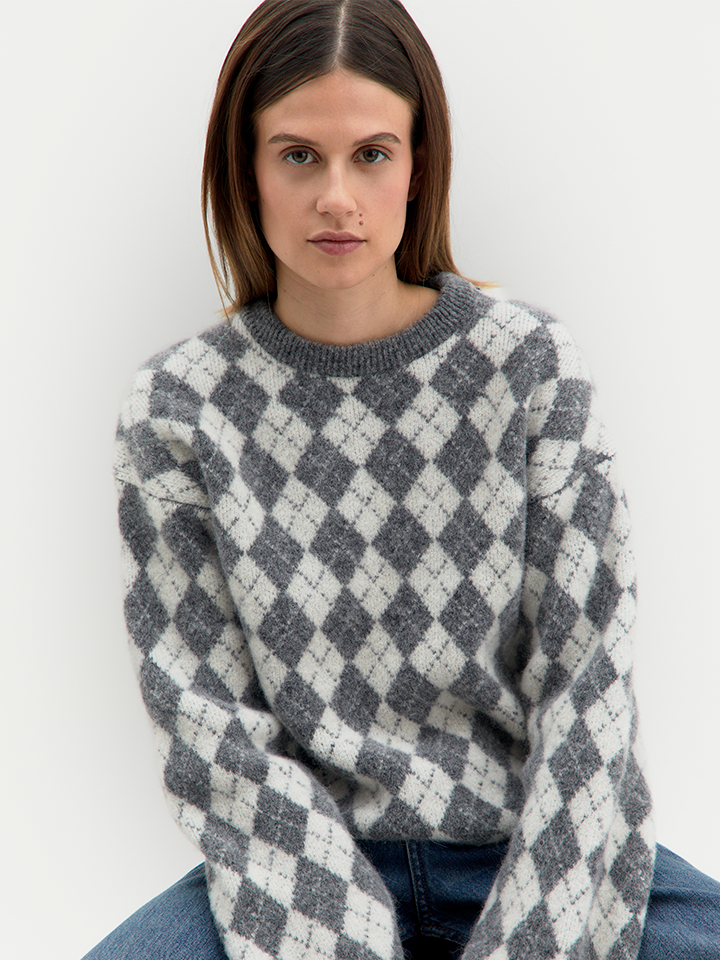 Farah maglione a rombi