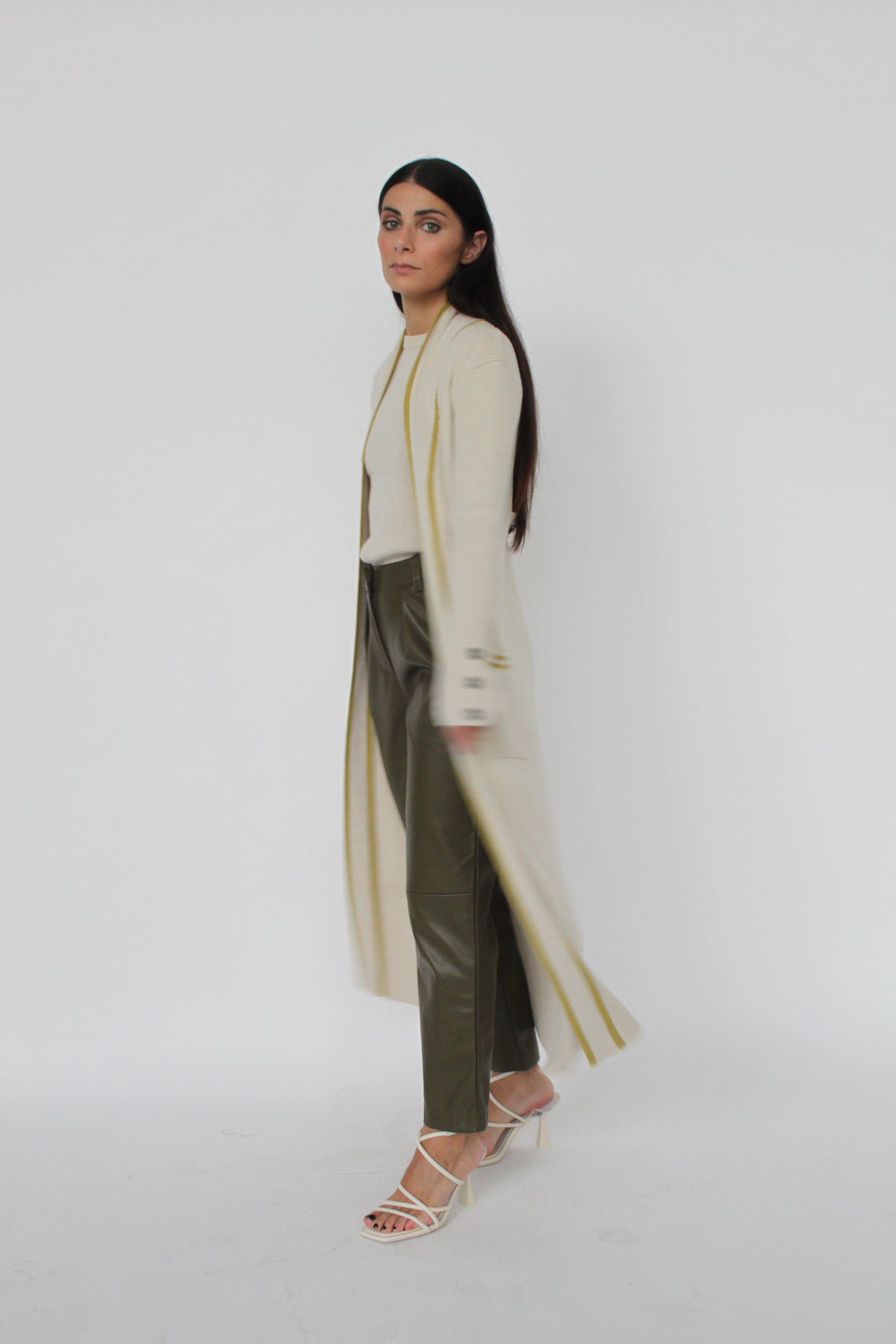 Cashmere blend long cardigan - Alda 