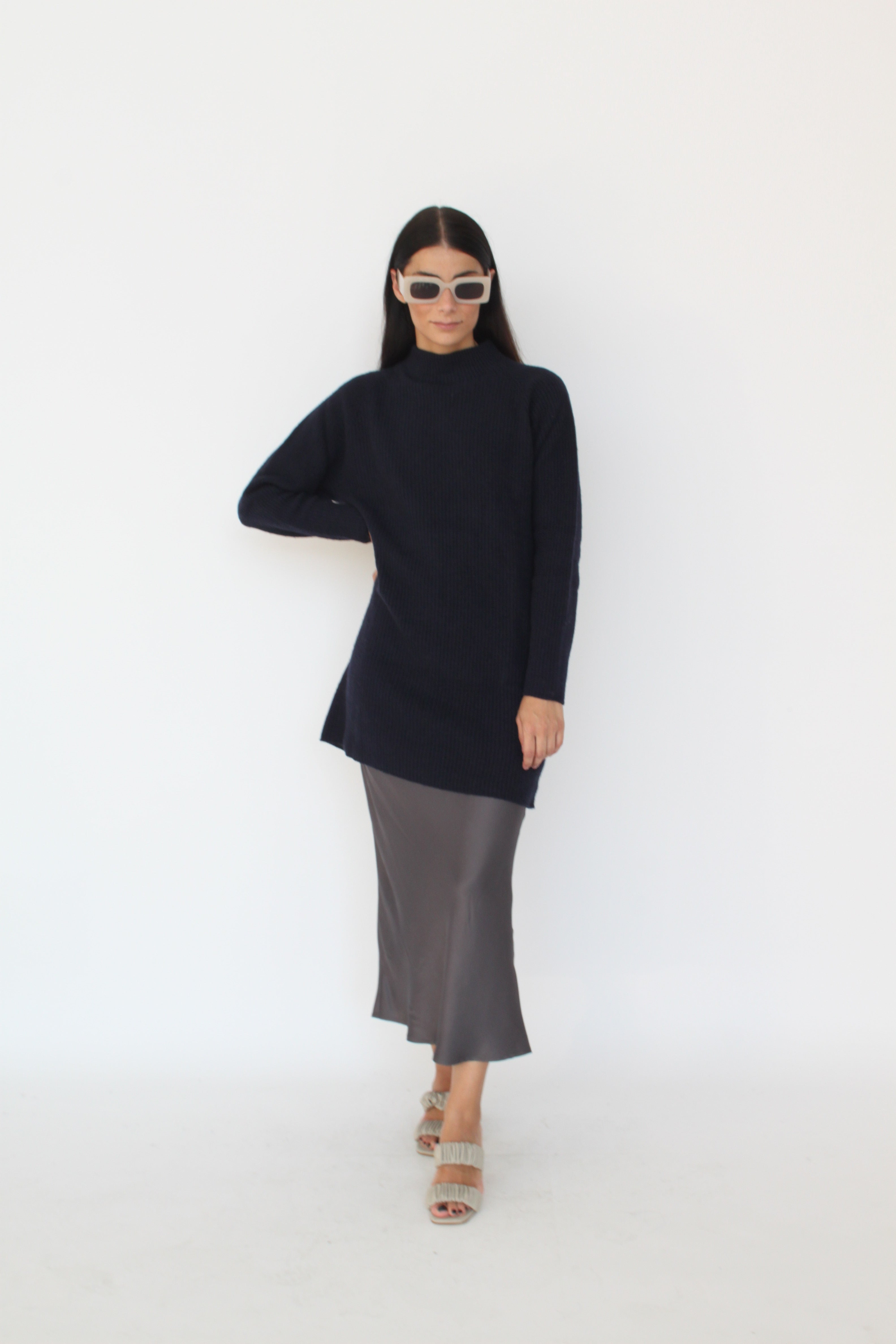 Cashmere blend knit dress - Agnese 