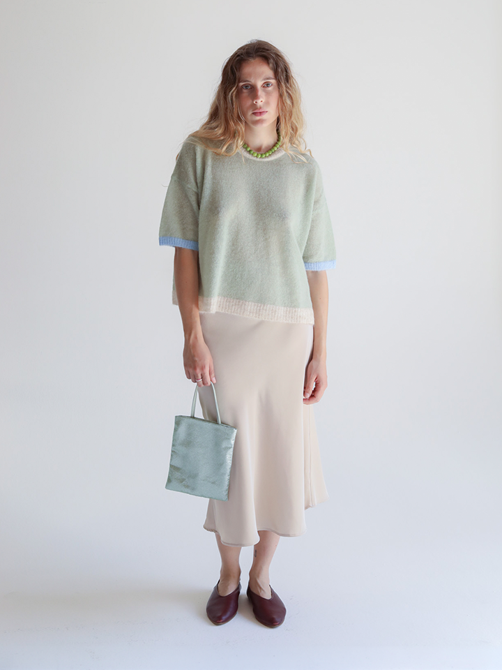 Diana Three-Color Alpaca Short-Sleeve