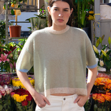 Diana Three-Color Alpaca Short-Sleeve
