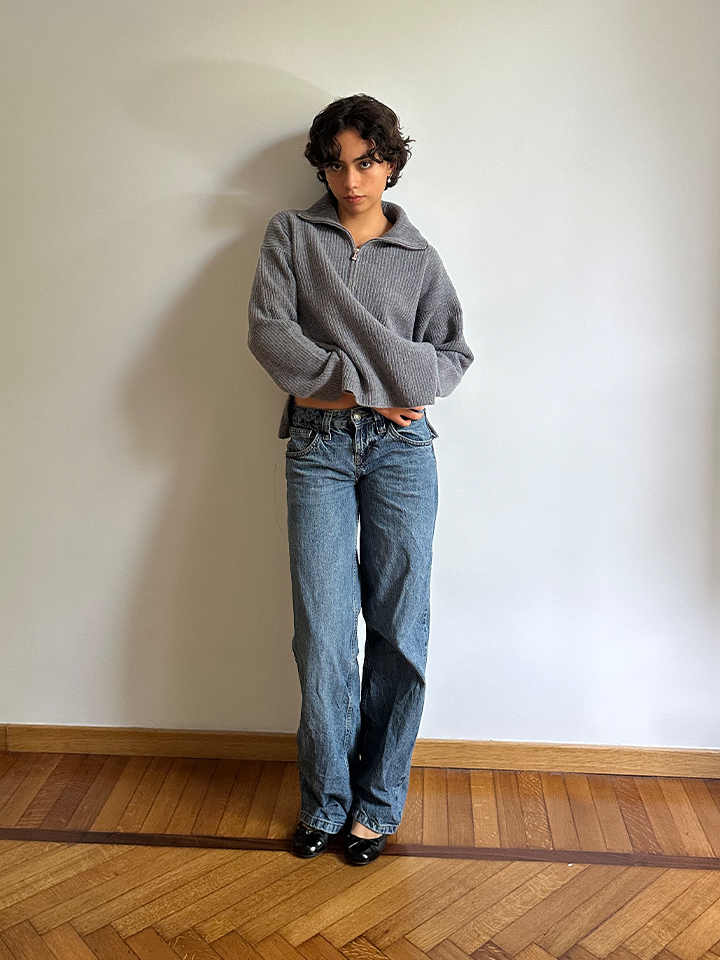 Moma maglione con zip