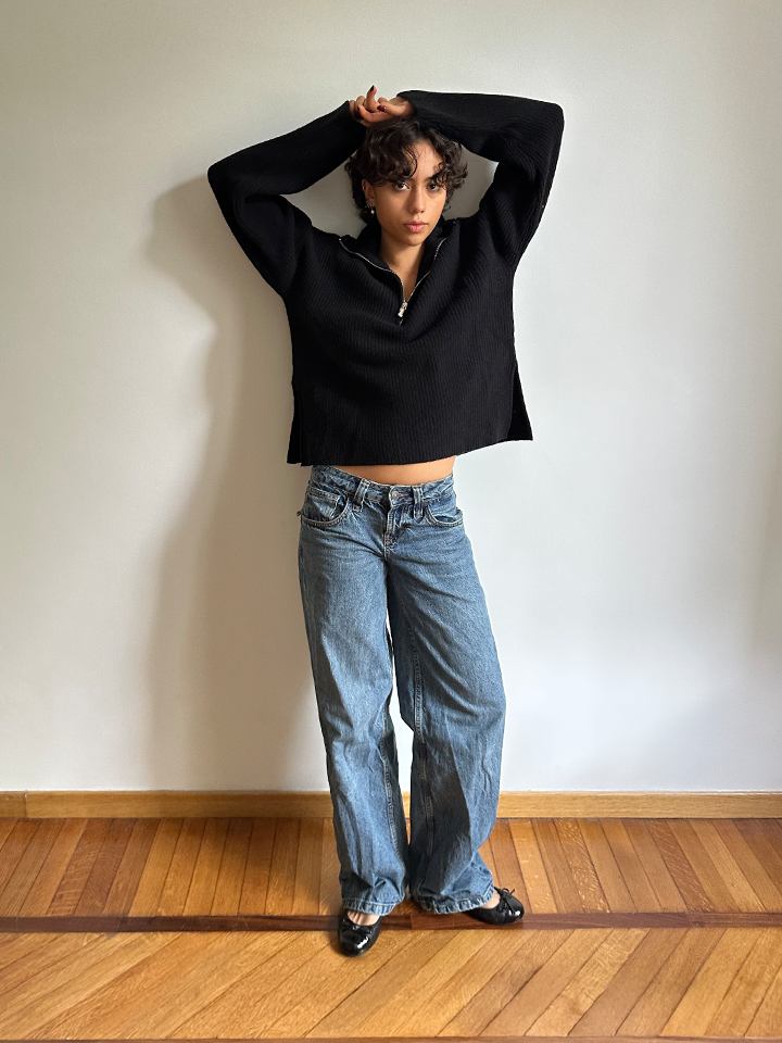 Moma maglione con zip