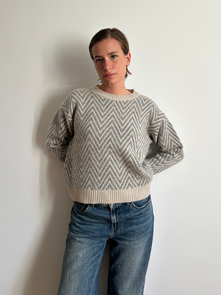 Paola two-tone sweater