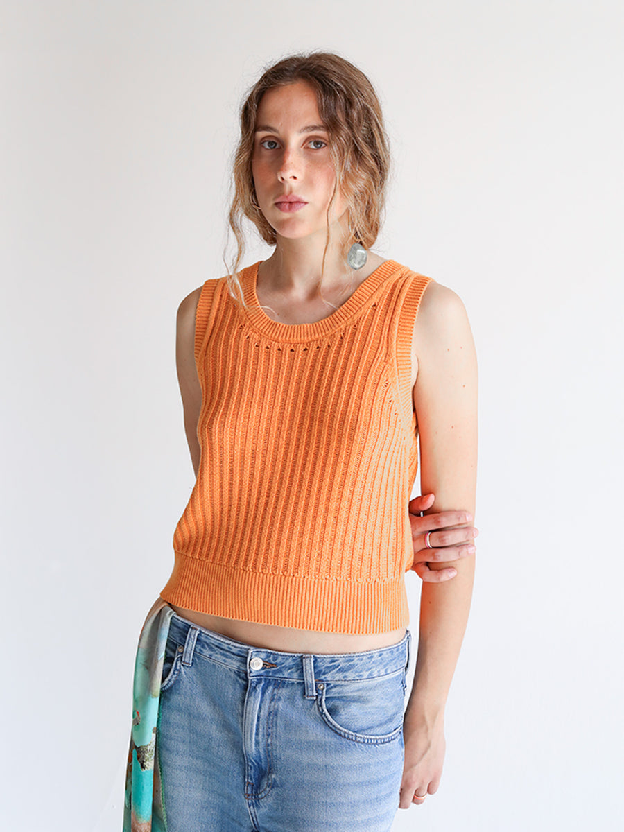 Ronda gilet traforato cotone