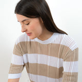 Rosalba maglia rigata costine