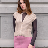 Rosalia gilet traforato bottoni