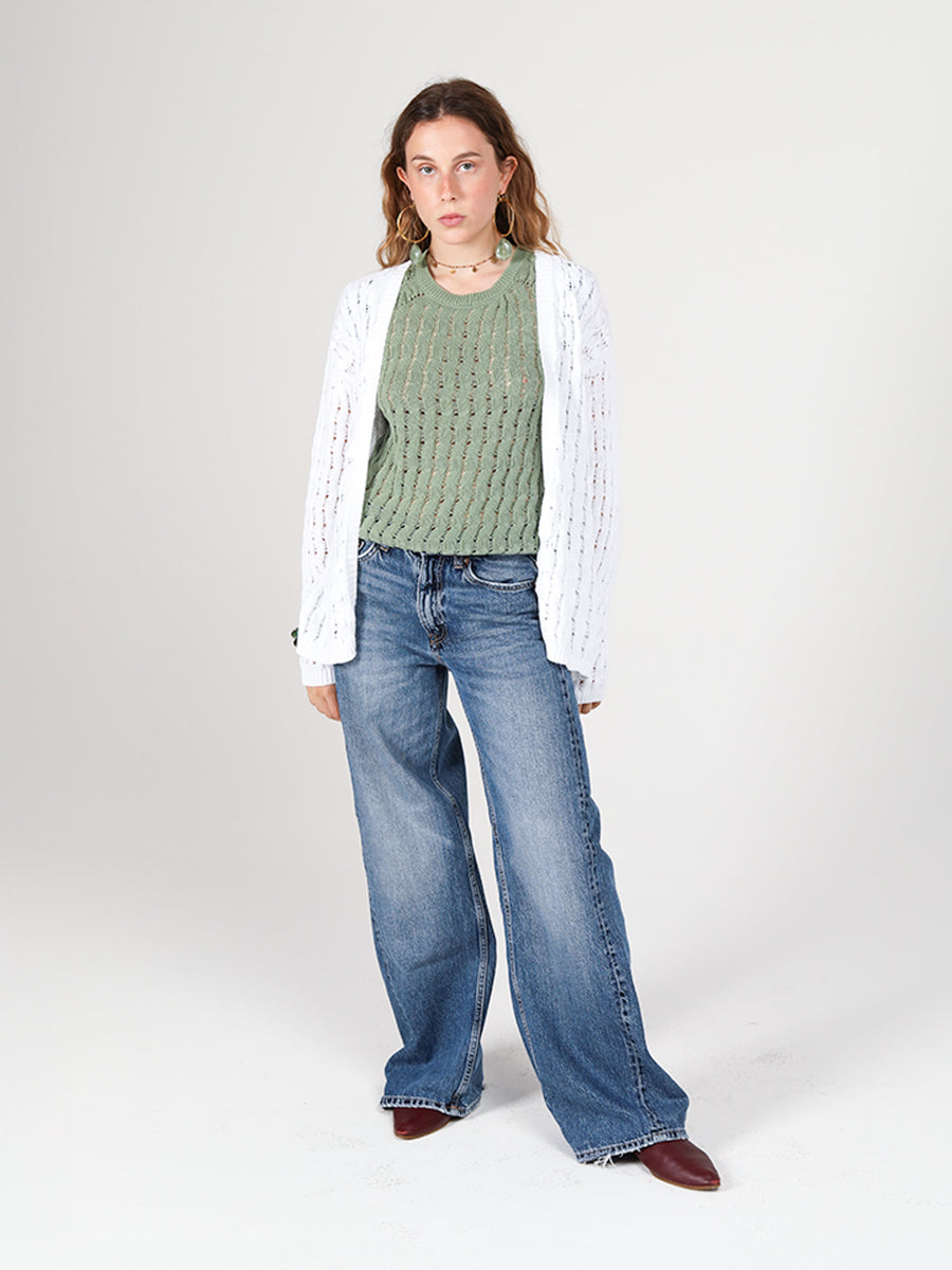 Rubina cardigan punto corda