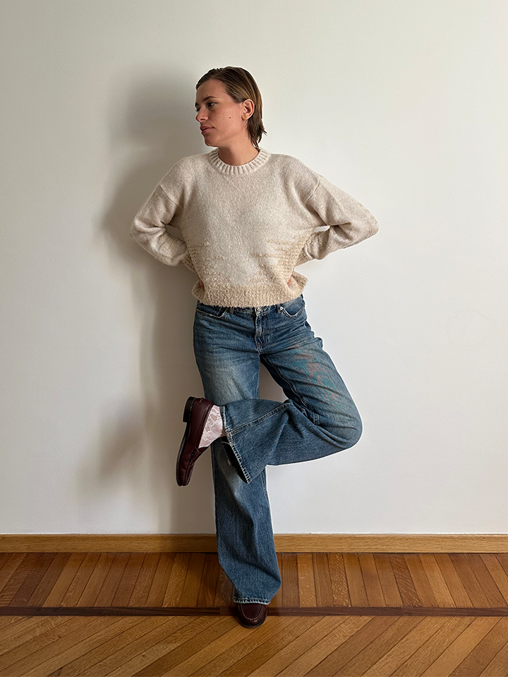 Tabata maglione sfumato in bouclé