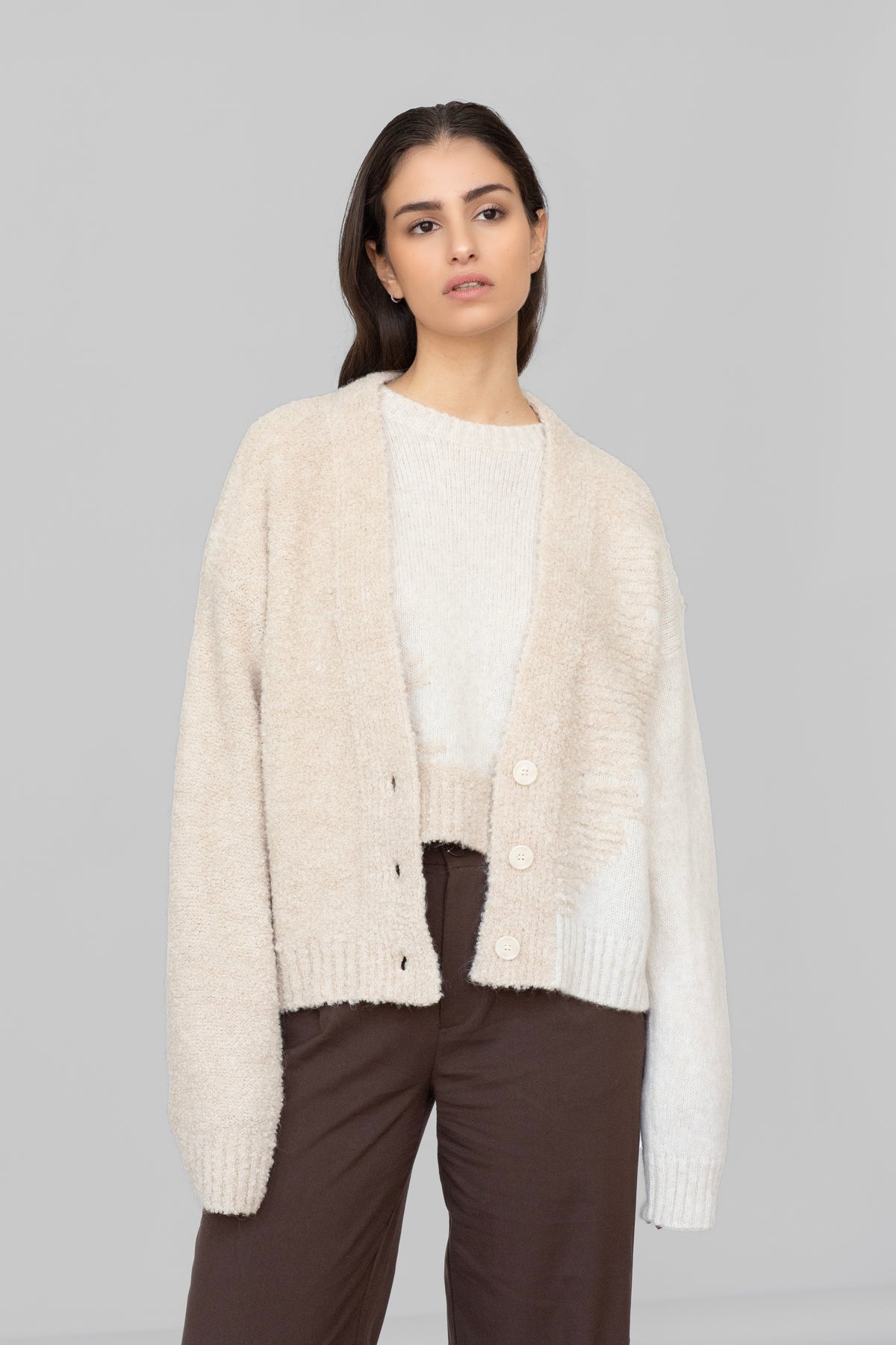 Cashmere blend cardigan - Anis 